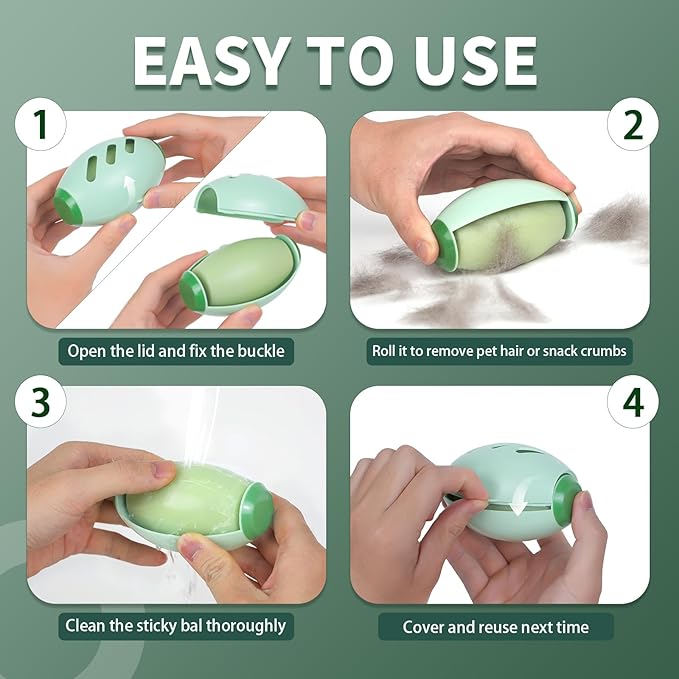FurAway Pro™ – Reusable Pet Hair Remover Roller