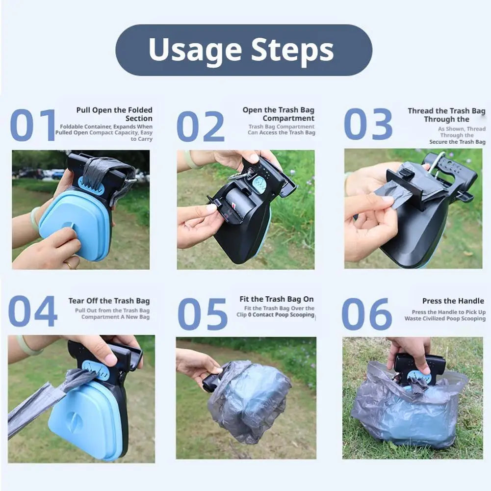 No-Touch Foldable Dog Poop Scooper