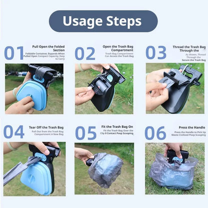 No-Touch Foldable Dog Poop Scooper