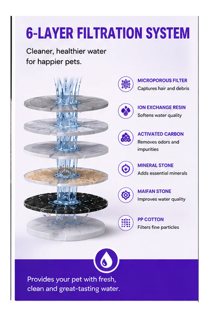 AquaPaw Flow™ — Smart Wireless Pet Fountain