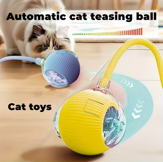 PawMotion™ Smart Interactive Rolling Cat Ball Toy