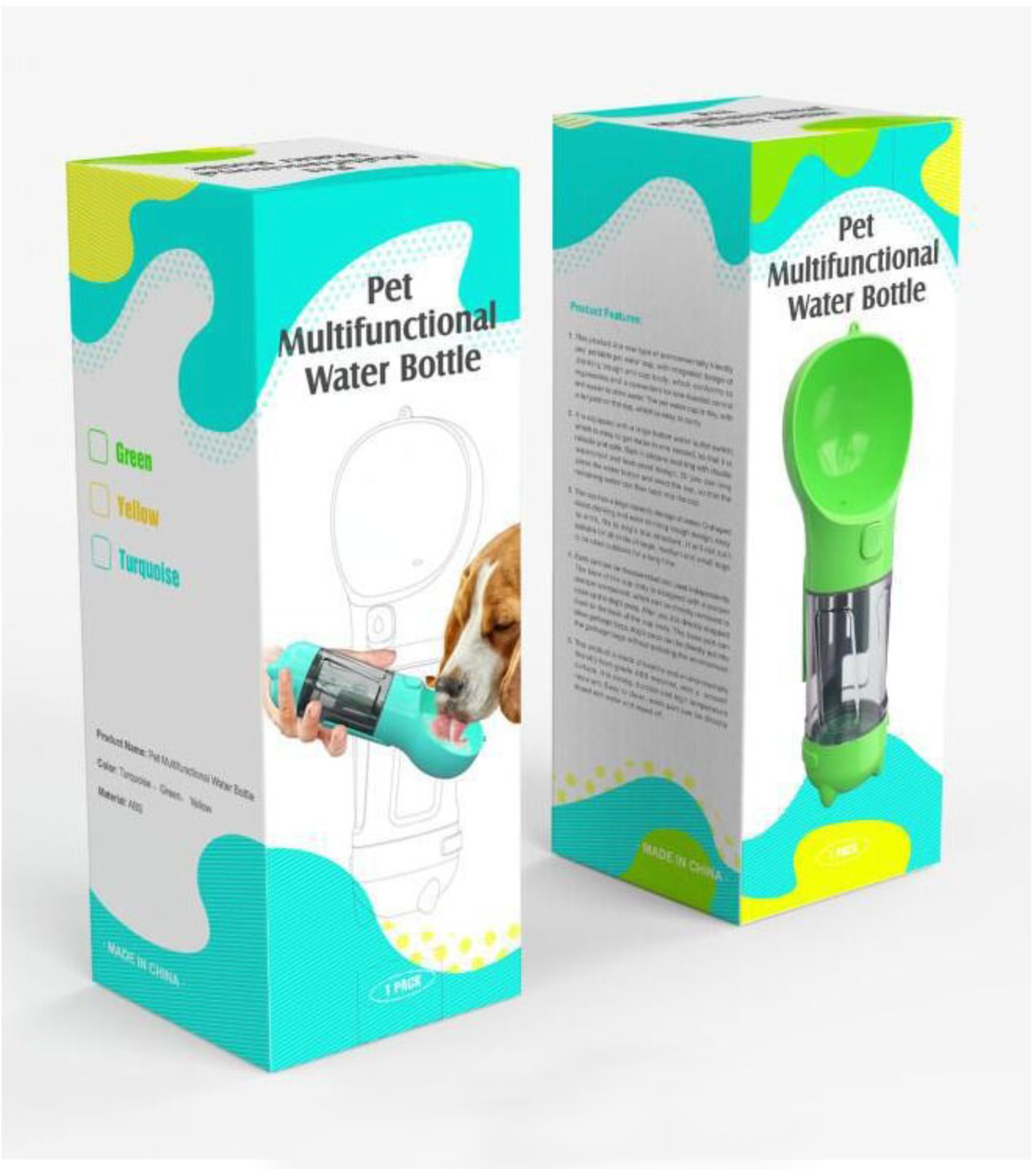 PawHydra™ 3-in-1 Pet Travel Bottle