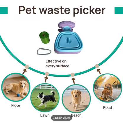 No-Touch Foldable Dog Poop Scooper