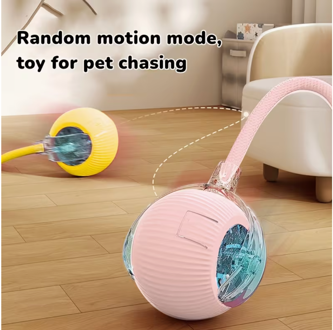 PawPlay™ Smart Interactive Rolling Cat Ball Toy
